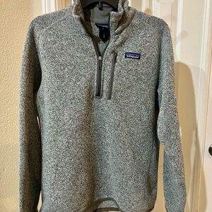 Patagonia 1/4-Zip Better Sweater (Gray/Stonewash) - Excellent Used Condition